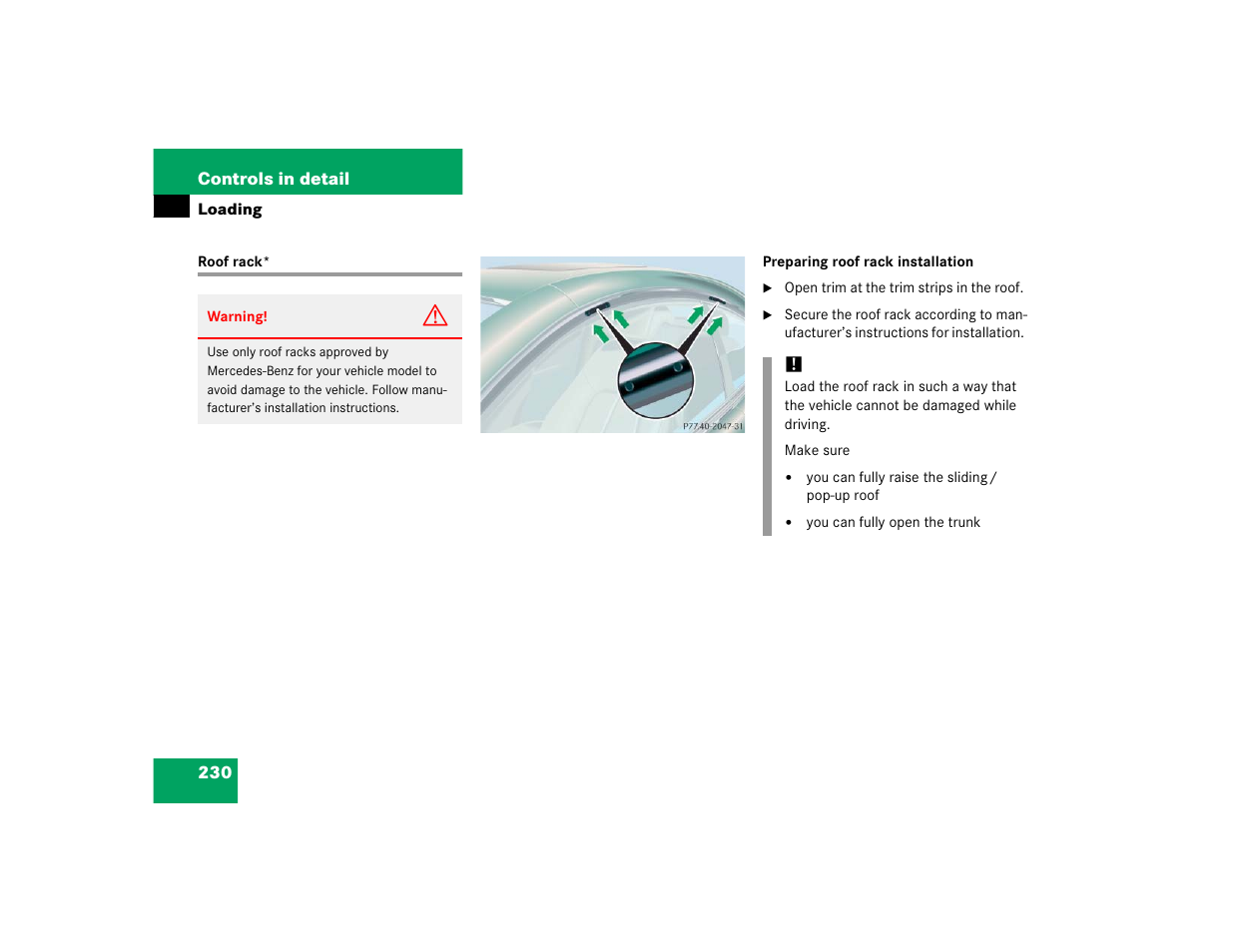 Mercedes-Benz CL-Class 2005 Owners Manual User Manual | Page 232 / 458