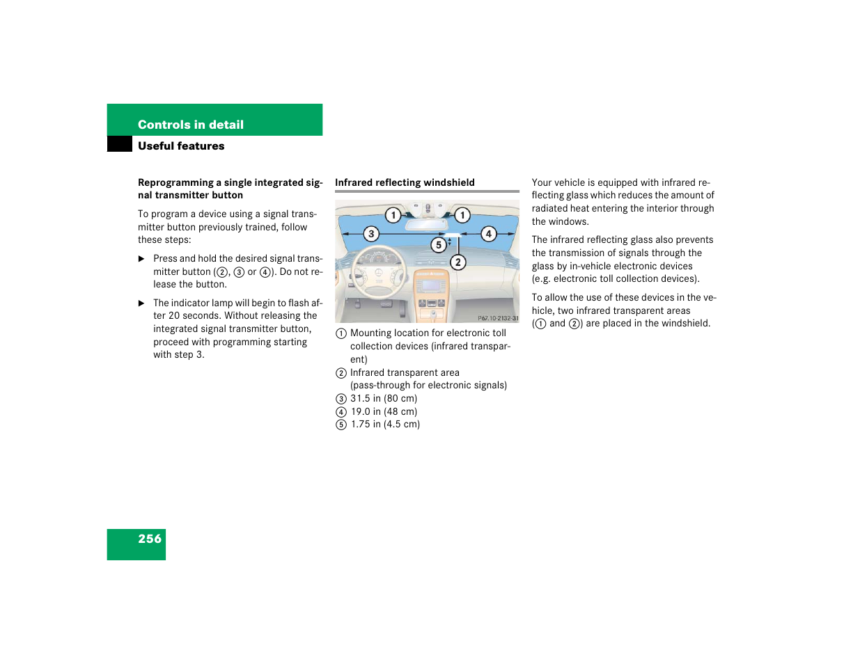 Mercedes-Benz CL-Class 2005 Owners Manual User Manual | Page 258 / 458