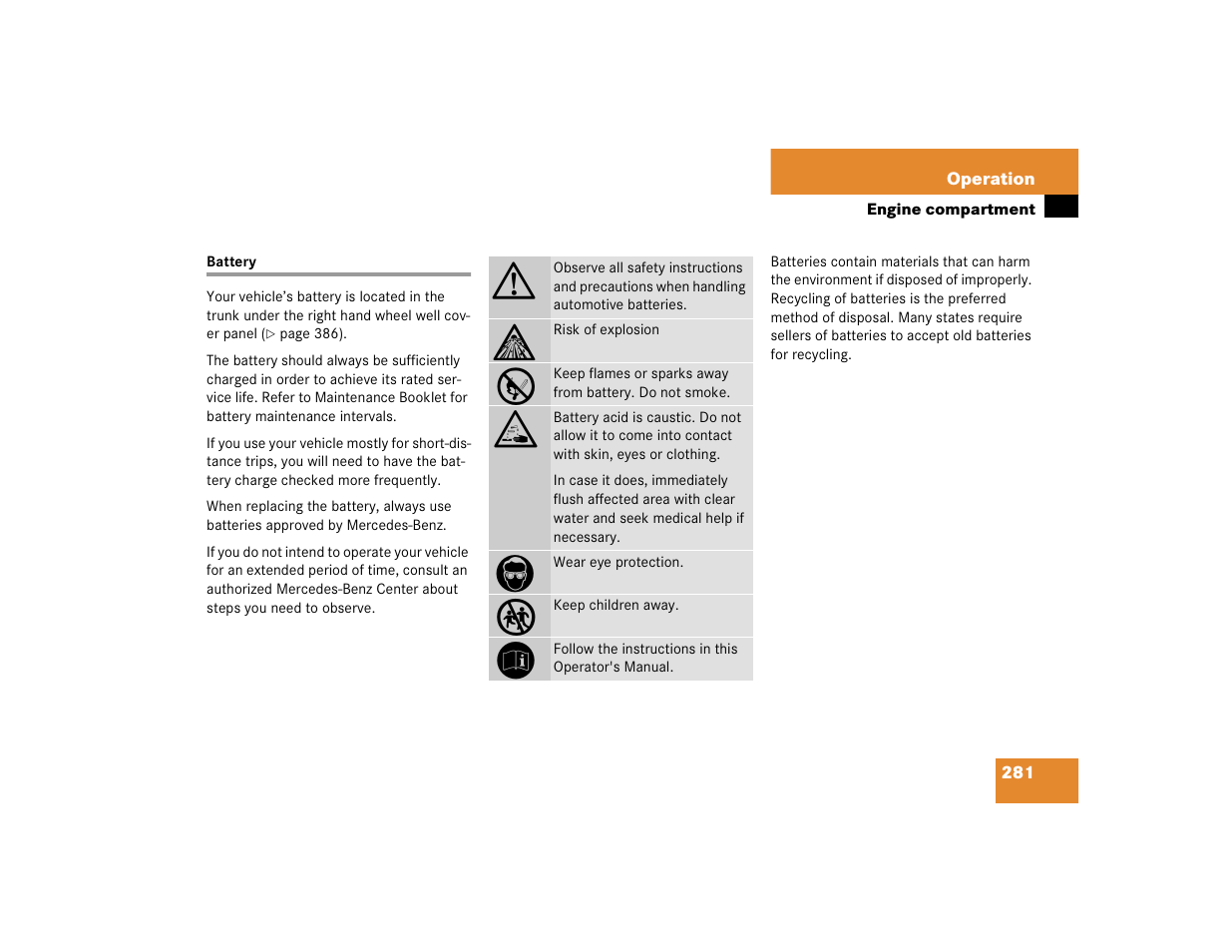 Mercedes-Benz CL-Class 2005 Owners Manual User Manual | Page 283 / 458