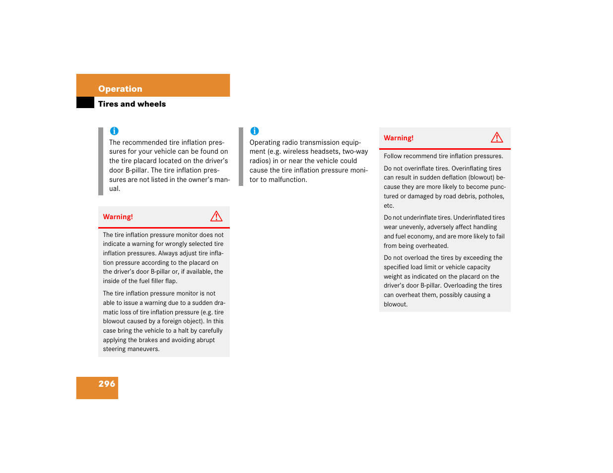 Mercedes-Benz CL-Class 2005 Owners Manual User Manual | Page 298 / 458