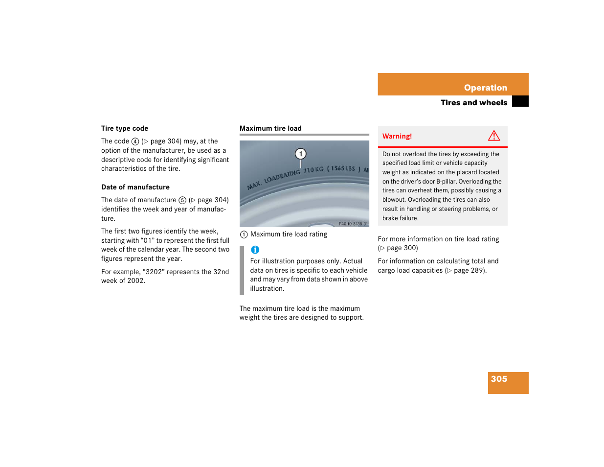 Mercedes-Benz CL-Class 2005 Owners Manual User Manual | Page 307 / 458