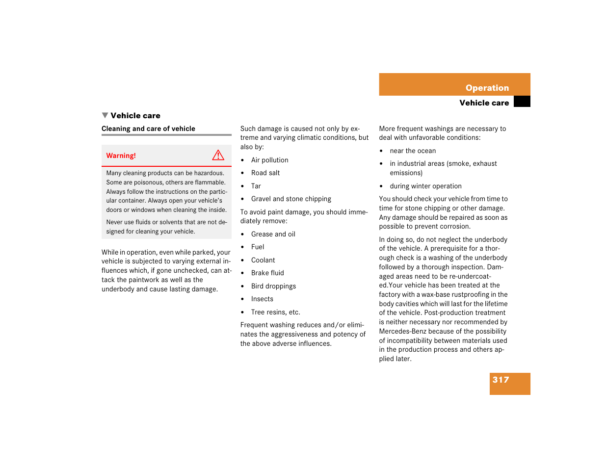 Mercedes-Benz CL-Class 2005 Owners Manual User Manual | Page 319 / 458