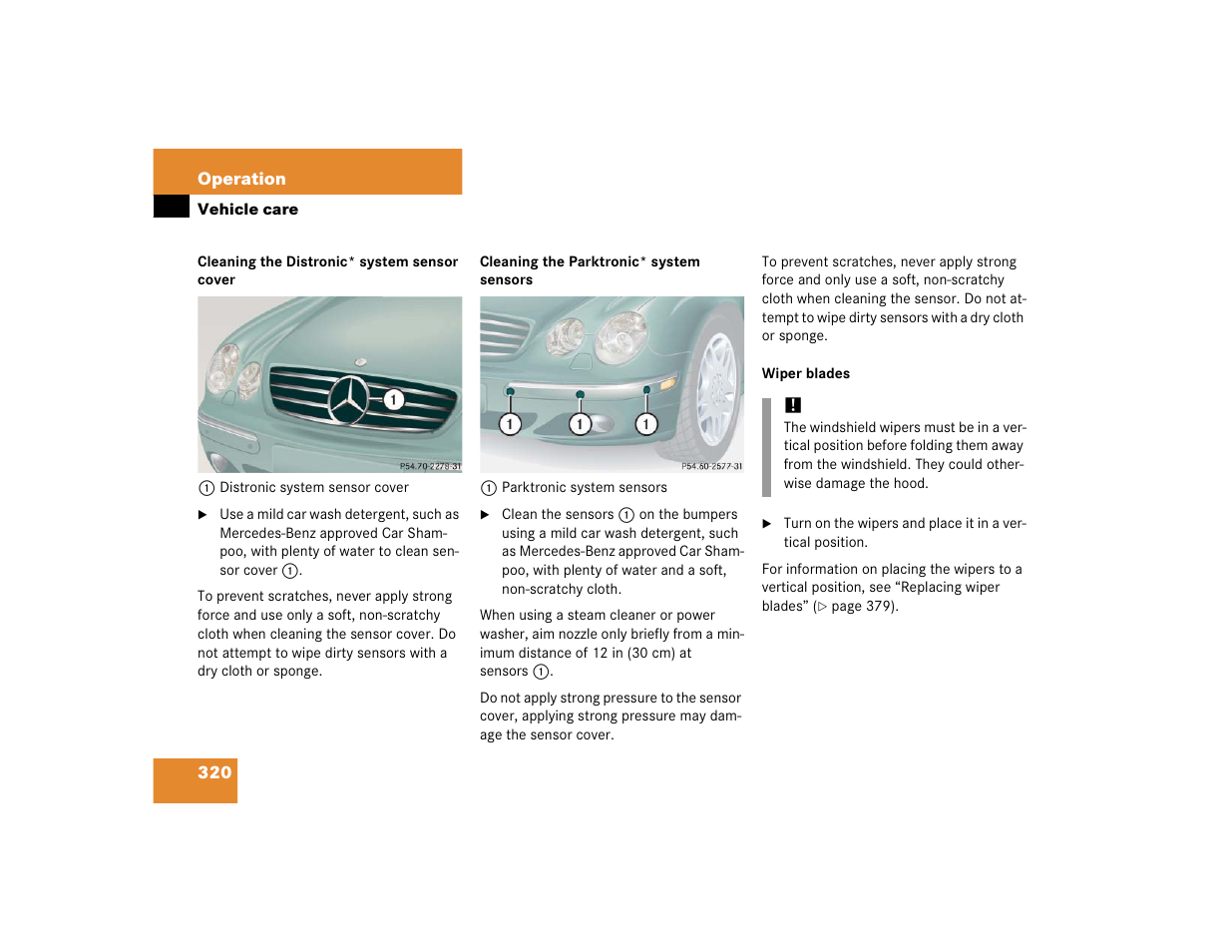 Mercedes-Benz CL-Class 2005 Owners Manual User Manual | Page 322 / 458
