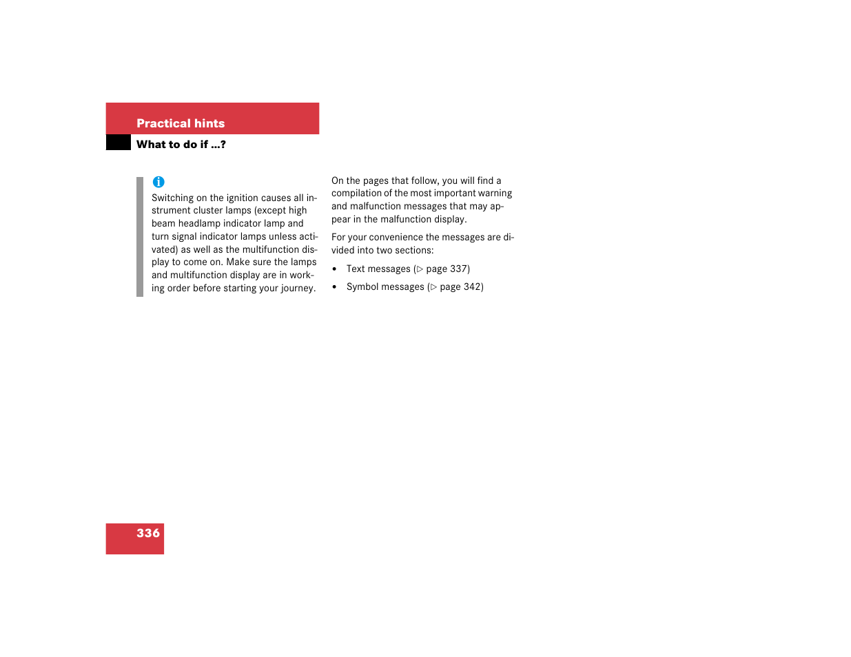 Mercedes-Benz CL-Class 2005 Owners Manual User Manual | Page 338 / 458