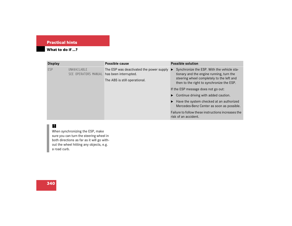 Mercedes-Benz CL-Class 2005 Owners Manual User Manual | Page 342 / 458