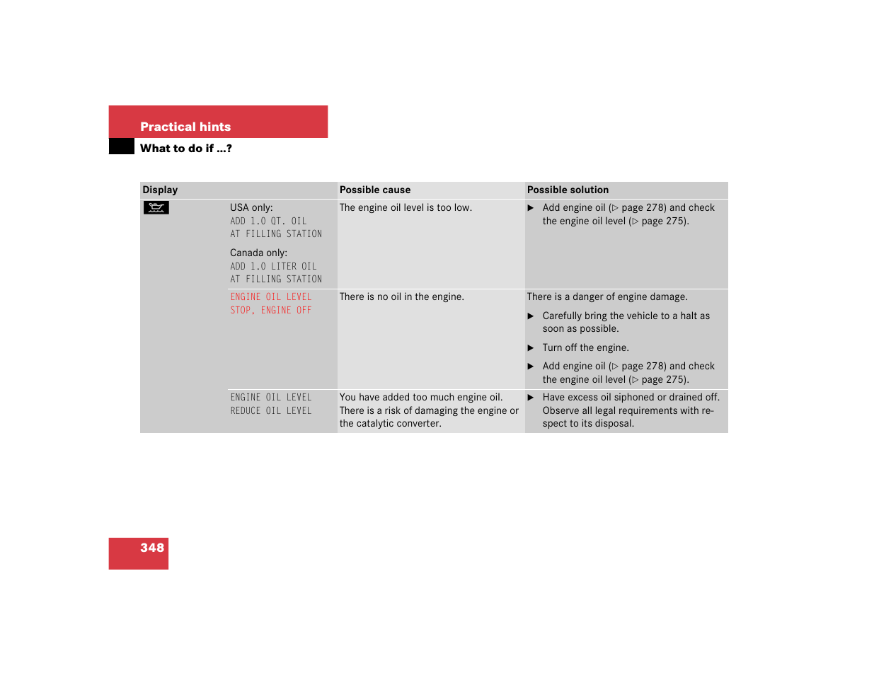 Mercedes-Benz CL-Class 2005 Owners Manual User Manual | Page 350 / 458