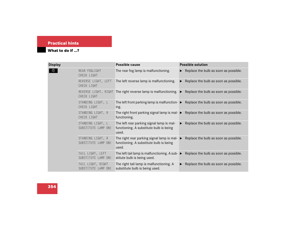 Mercedes-Benz CL-Class 2005 Owners Manual User Manual | Page 356 / 458