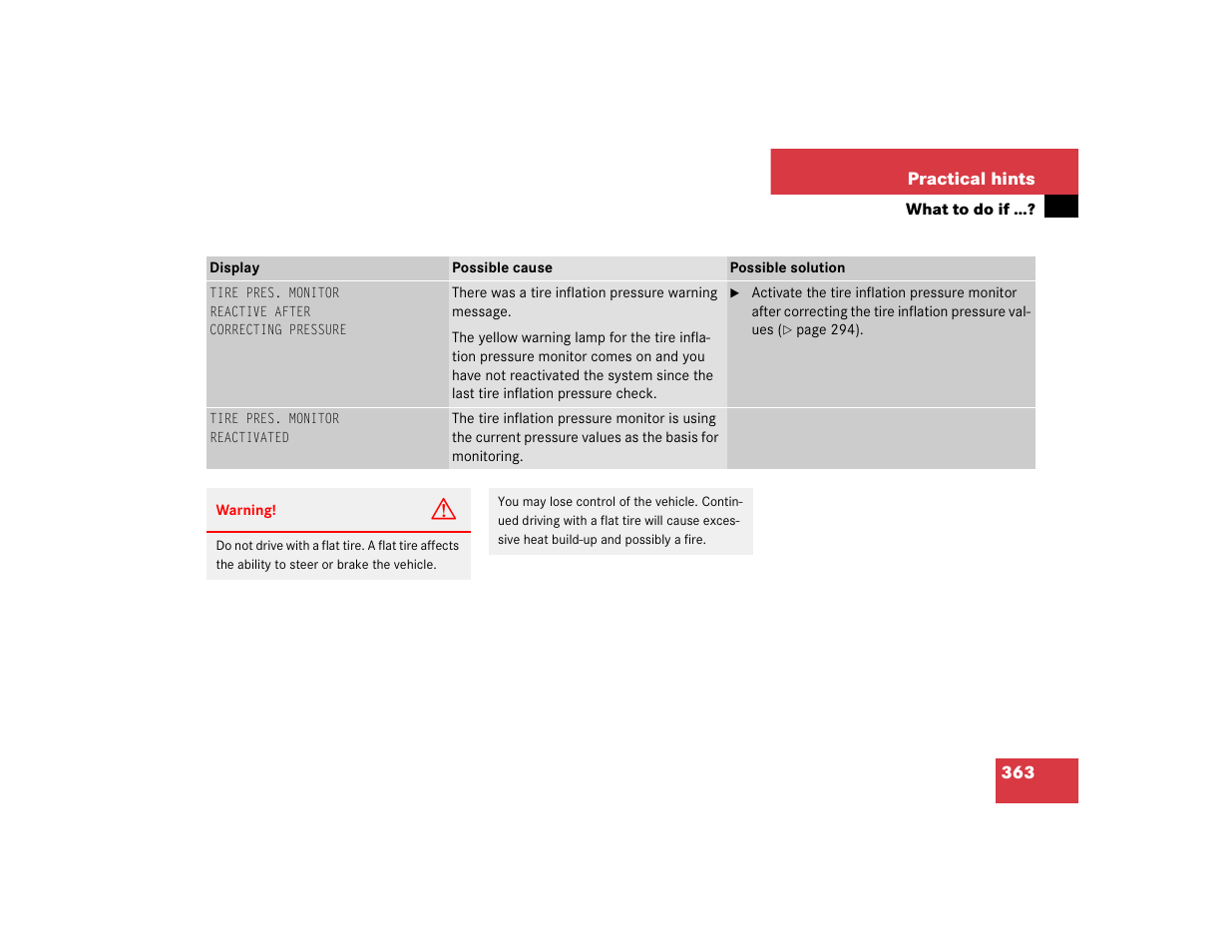 Mercedes-Benz CL-Class 2005 Owners Manual User Manual | Page 365 / 458