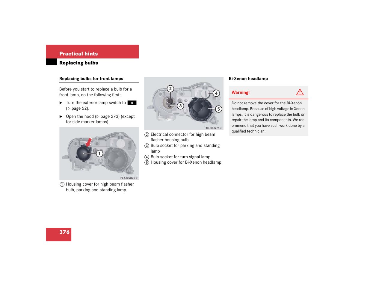 Mercedes-Benz CL-Class 2005 Owners Manual User Manual | Page 378 / 458