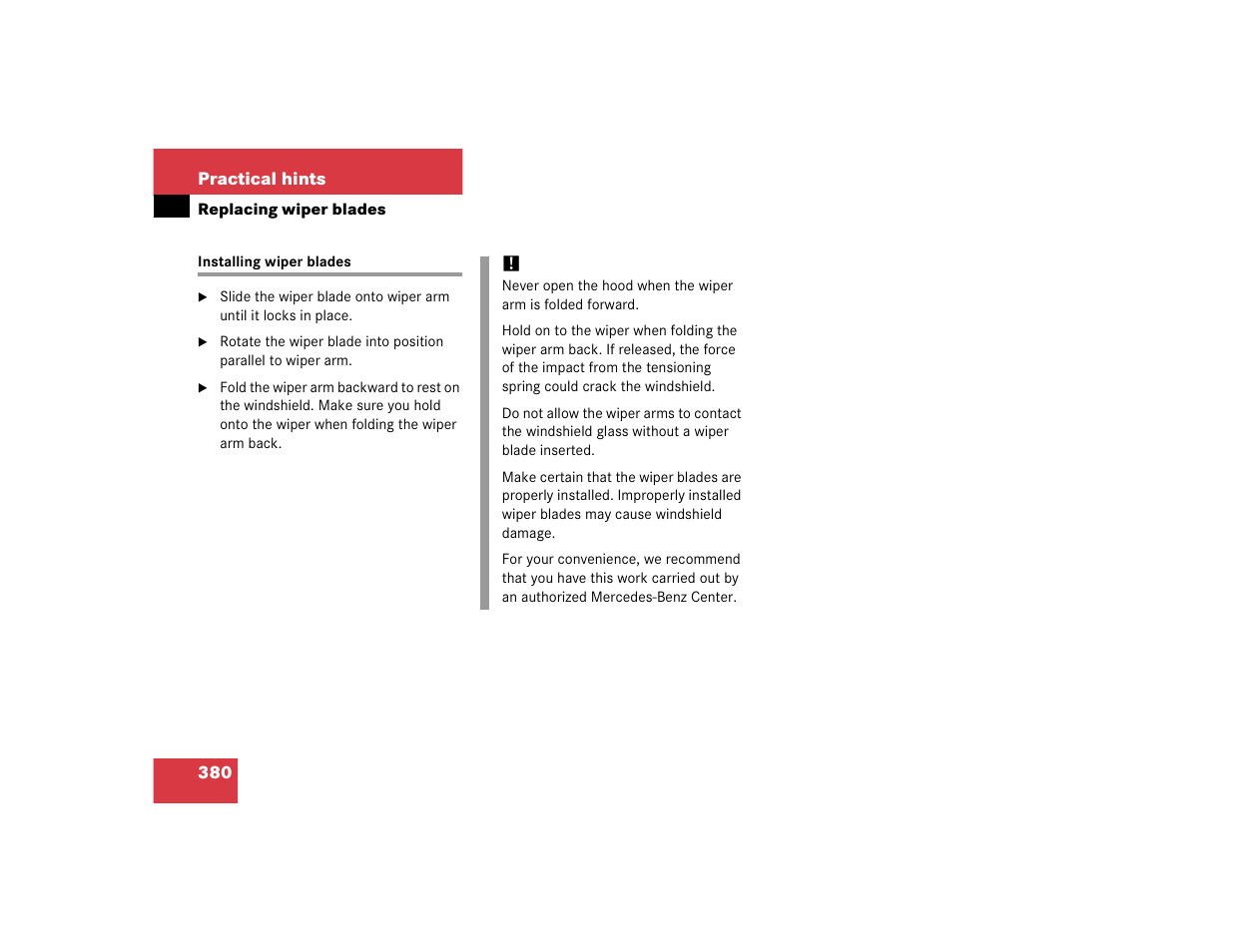 Mercedes-Benz CL-Class 2005 Owners Manual User Manual | Page 382 / 458