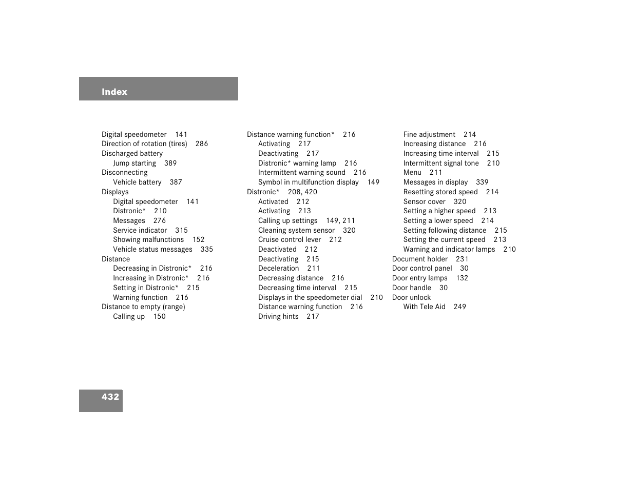 Mercedes-Benz CL-Class 2005 Owners Manual User Manual | Page 434 / 458
