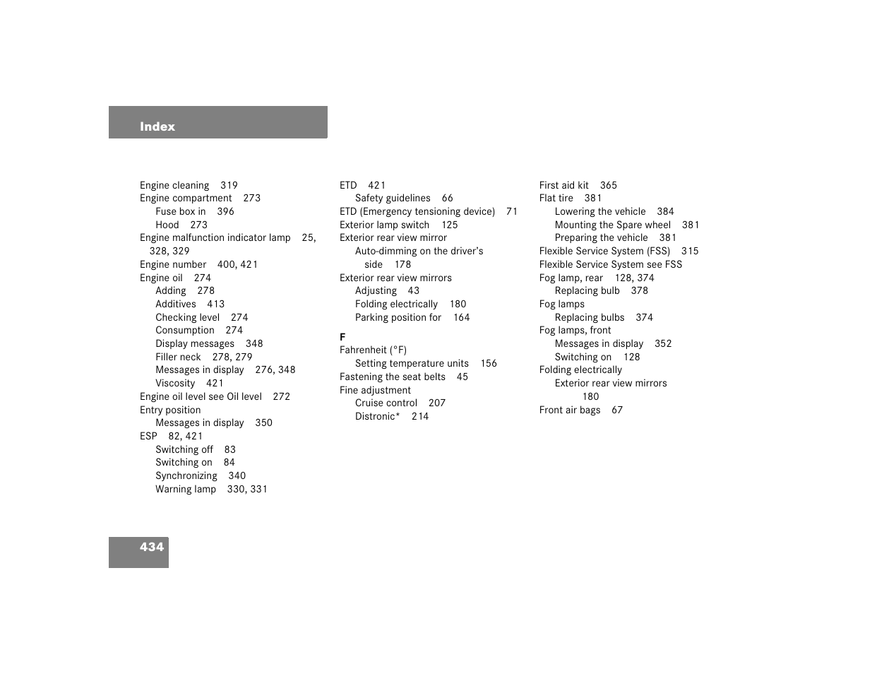 Mercedes-Benz CL-Class 2005 Owners Manual User Manual | Page 436 / 458