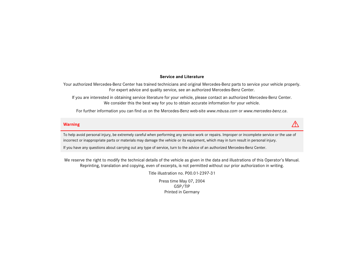 Mercedes-Benz CL-Class 2005 Owners Manual User Manual | Page 457 / 458