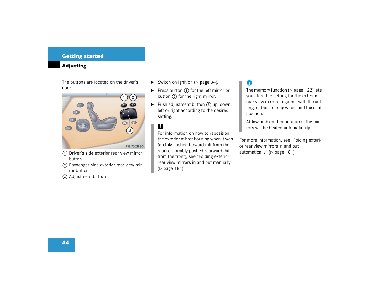 Mercedes-Benz CL-Class 2005 Owners Manual User Manual | Page 46 / 458