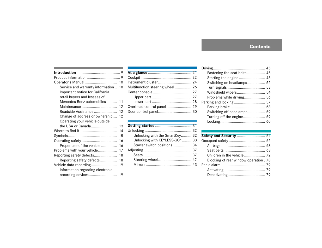 Mercedes-Benz CL-Class 2005 Owners Manual User Manual | Page 5 / 458