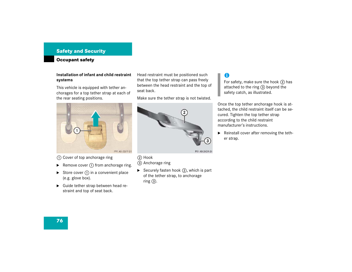 Mercedes-Benz CL-Class 2005 Owners Manual User Manual | Page 78 / 458