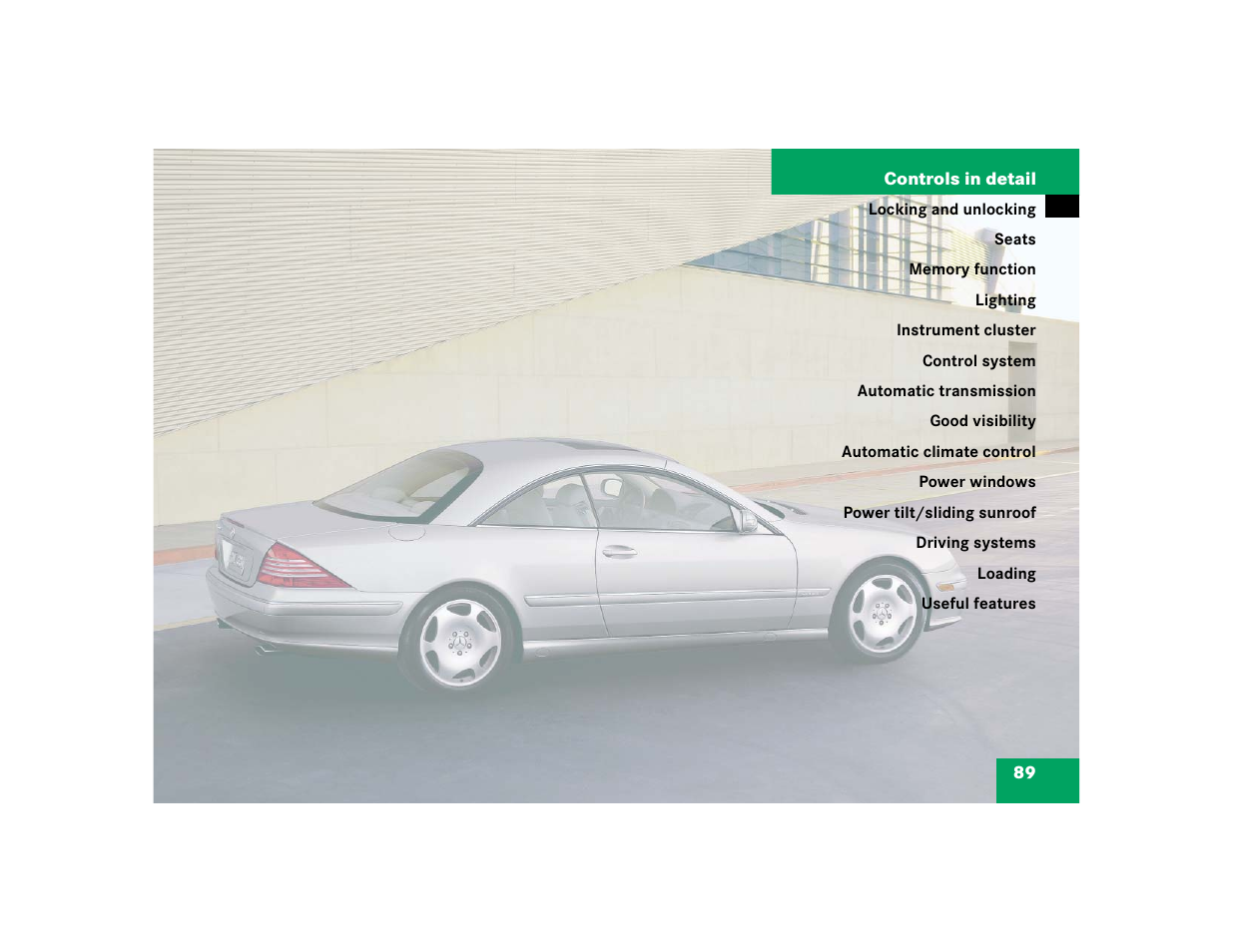 Mercedes-Benz CL-Class 2005 Owners Manual User Manual | Page 91 / 458