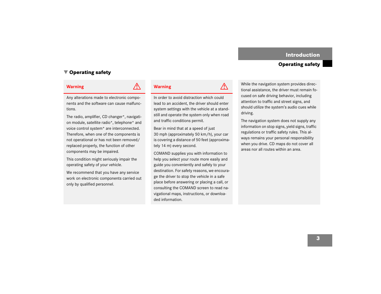 Mercedes-Benz G-Class 2005 COMAND Manual User Manual | Page 10 / 243