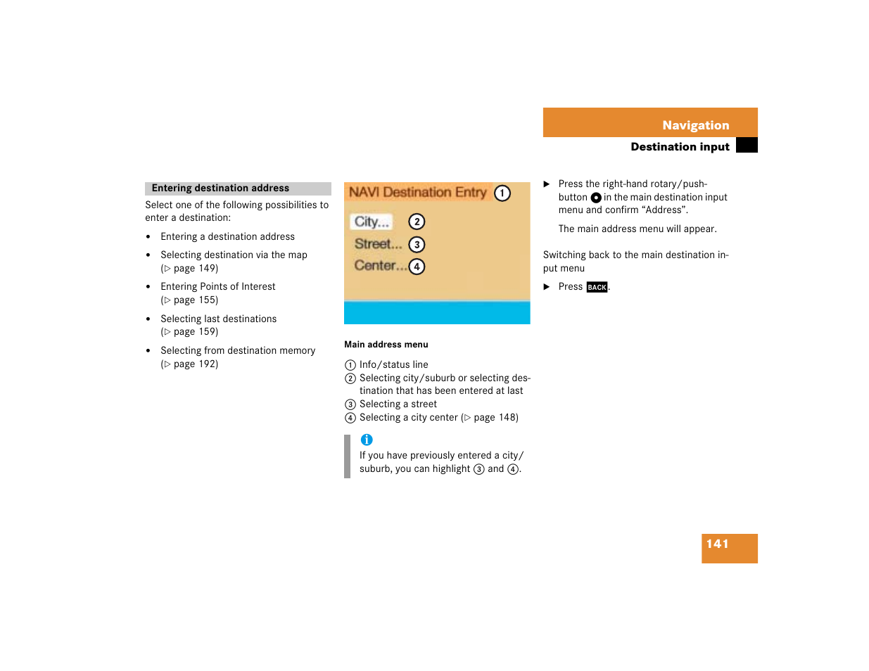 Mercedes-Benz G-Class 2005 COMAND Manual User Manual | Page 148 / 243
