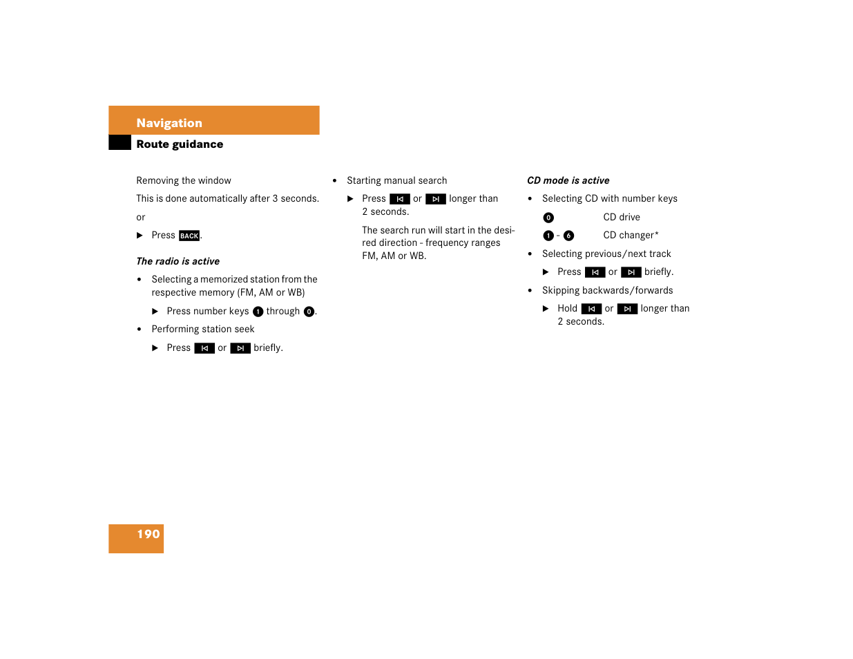 Mercedes-Benz G-Class 2005 COMAND Manual User Manual | Page 197 / 243