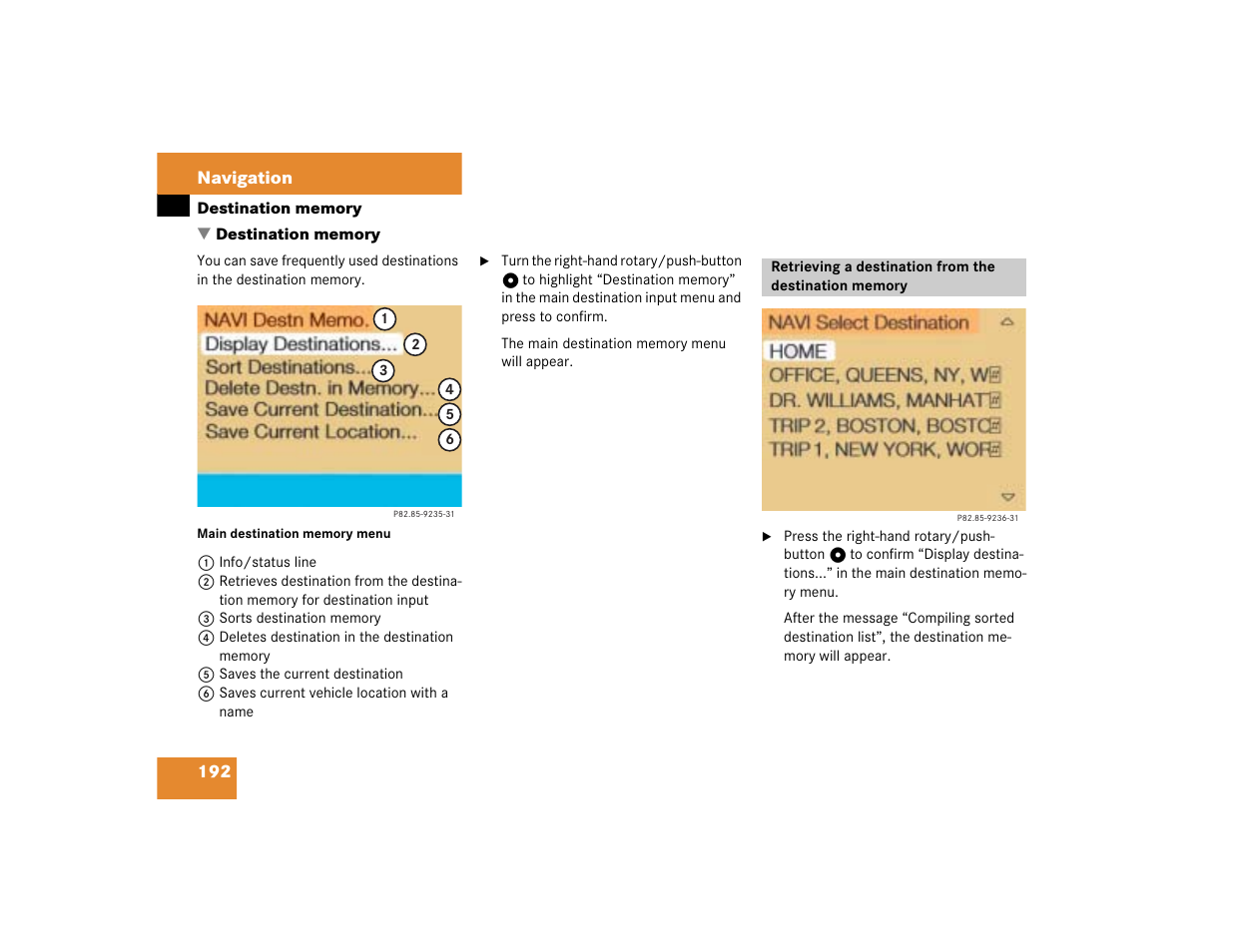 Mercedes-Benz G-Class 2005 COMAND Manual User Manual | Page 199 / 243