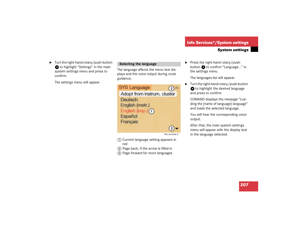 Mercedes-Benz G-Class 2005 COMAND Manual User Manual | Page 214 / 243
