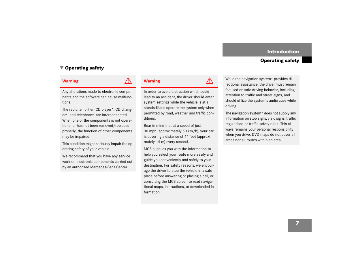 Mercedes-Benz M-Class 2005 COMAND Manual User Manual | Page 10 / 173