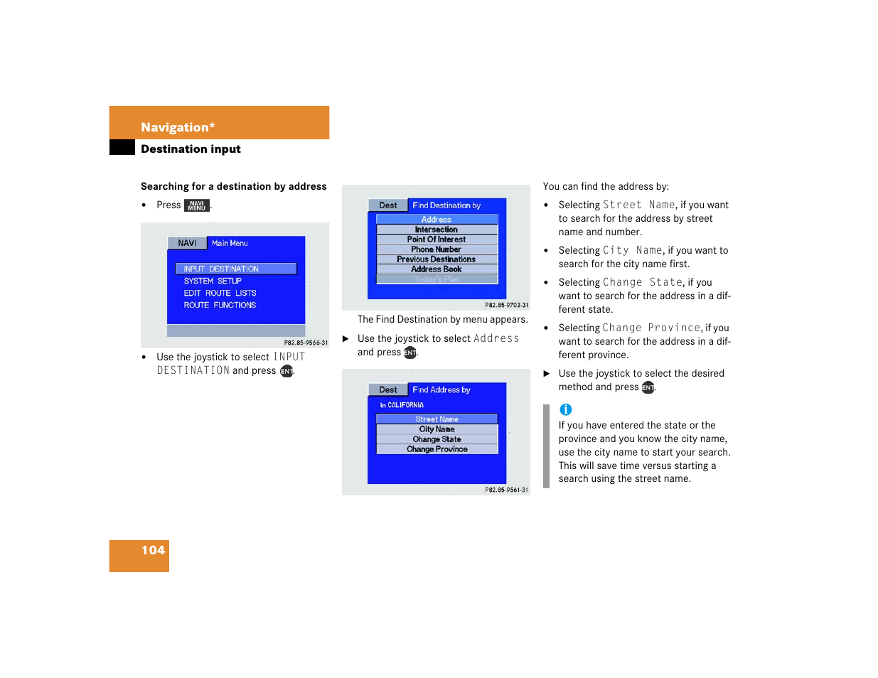Mercedes-Benz M-Class 2005 COMAND Manual User Manual | Page 107 / 173