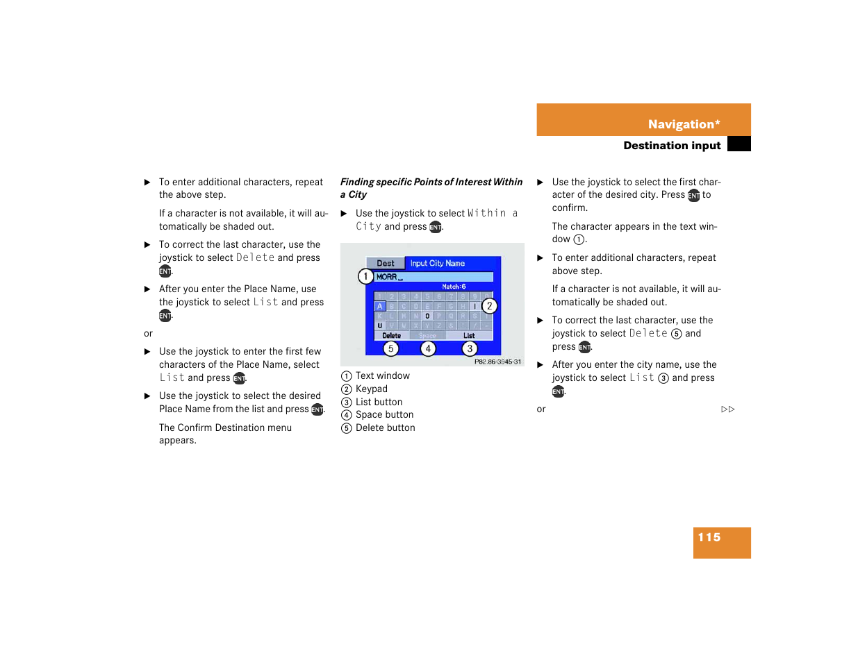 Mercedes-Benz M-Class 2005 COMAND Manual User Manual | Page 118 / 173