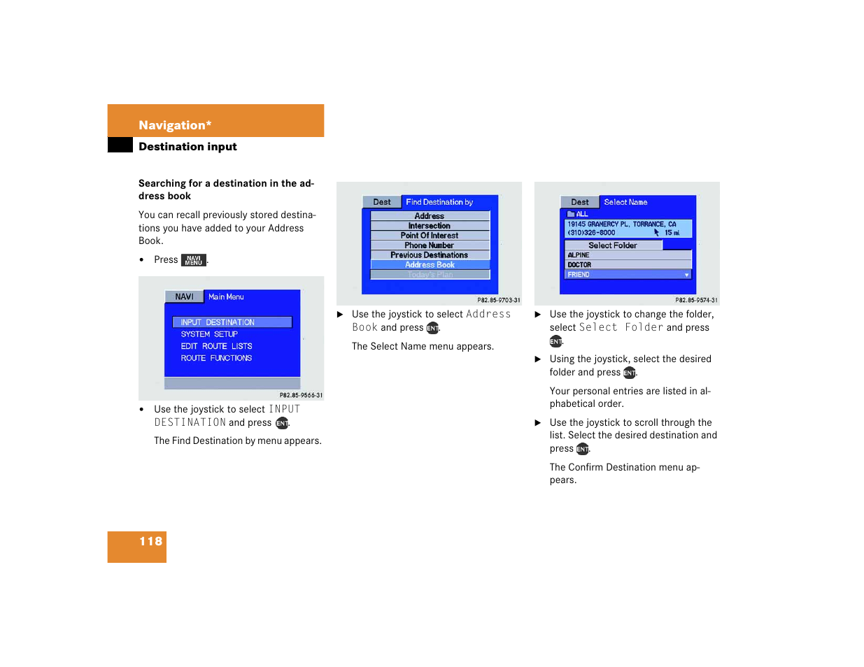 Mercedes-Benz M-Class 2005 COMAND Manual User Manual | Page 121 / 173