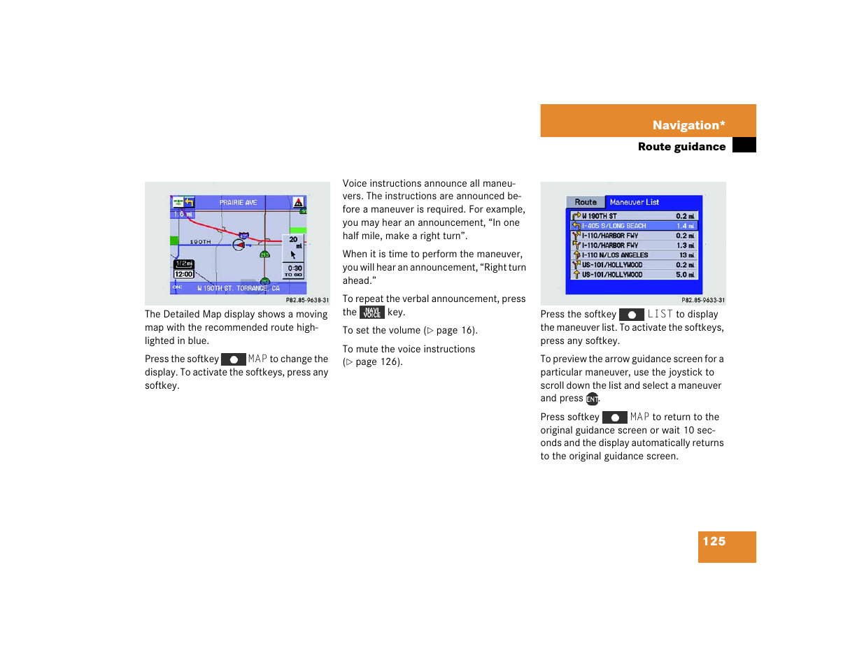 Mercedes-Benz M-Class 2005 COMAND Manual User Manual | Page 128 / 173