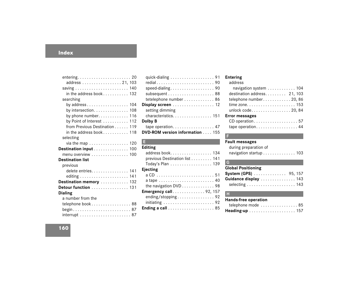 Mercedes-Benz M-Class 2005 COMAND Manual User Manual | Page 163 / 173