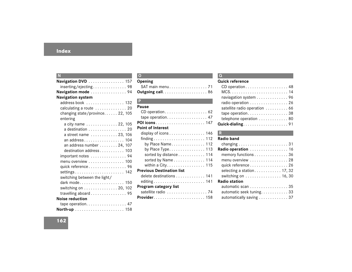 Mercedes-Benz M-Class 2005 COMAND Manual User Manual | Page 165 / 173