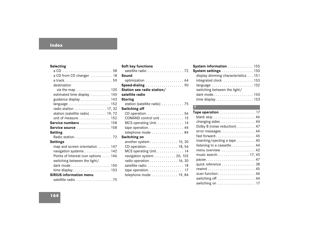 Mercedes-Benz M-Class 2005 COMAND Manual User Manual | Page 167 / 173