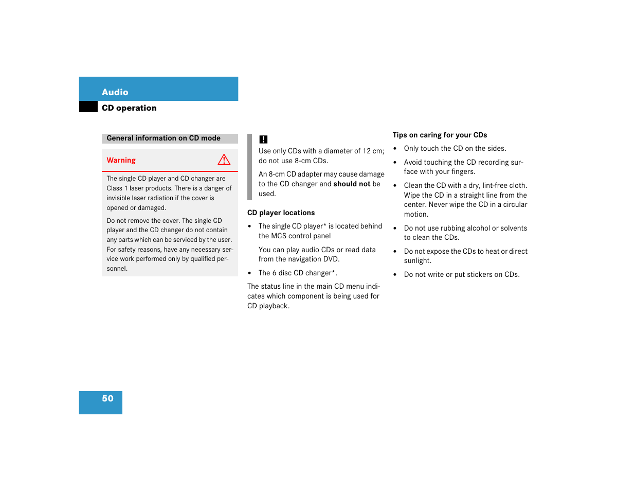 Mercedes-Benz M-Class 2005 COMAND Manual User Manual | Page 53 / 173