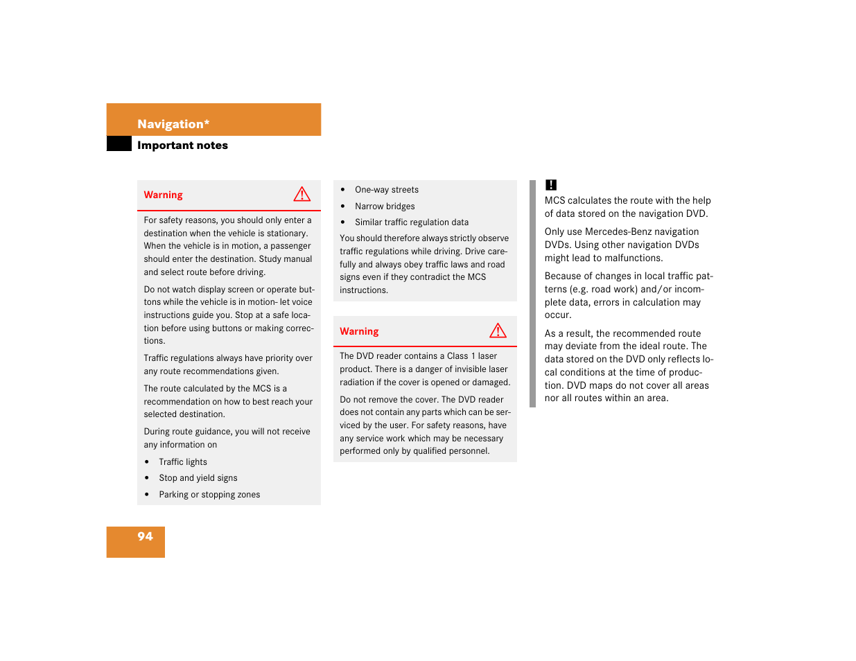 Mercedes-Benz M-Class 2005 COMAND Manual User Manual | Page 97 / 173
