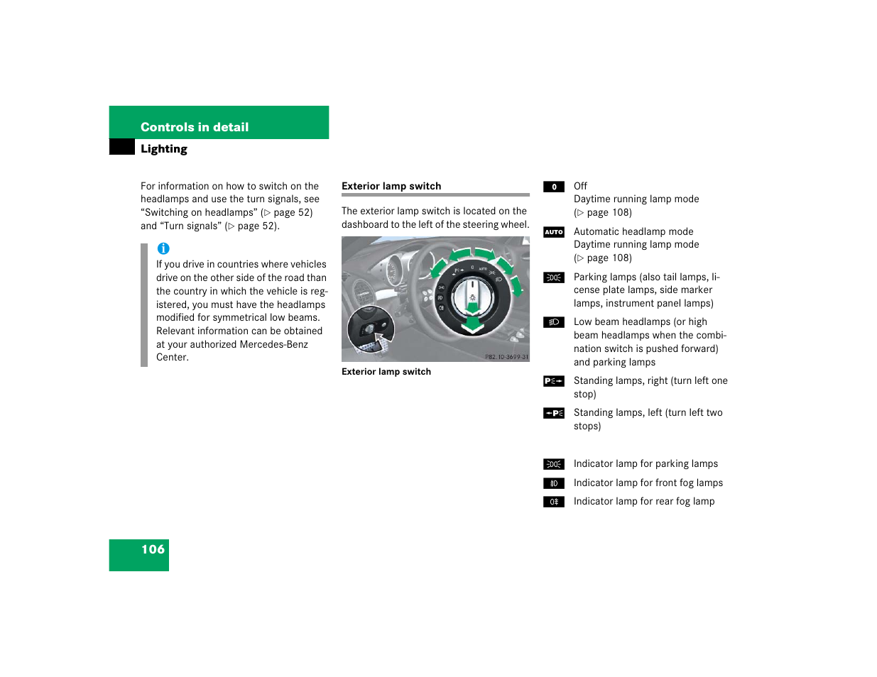 Mercedes-Benz SLK-Class 2005 Owners Manual User Manual | Page 106 / 464