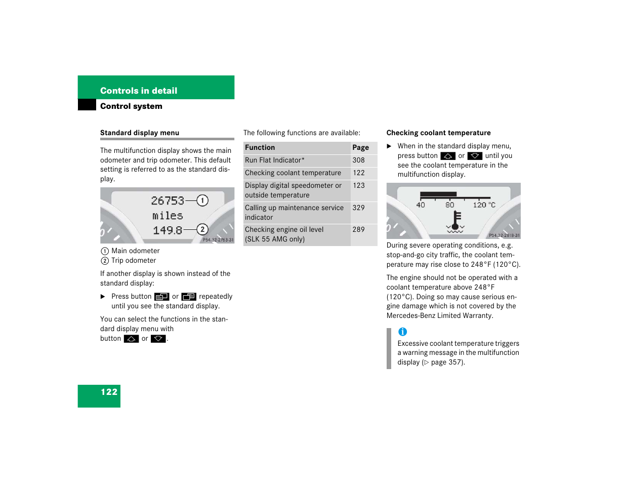 Mercedes-Benz SLK-Class 2005 Owners Manual User Manual | Page 122 / 464