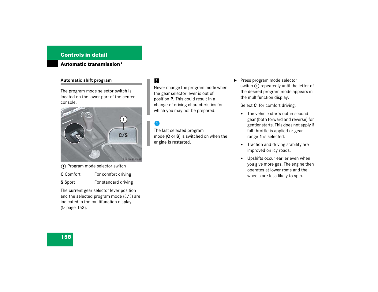 Mercedes-Benz SLK-Class 2005 Owners Manual User Manual | Page 158 / 464