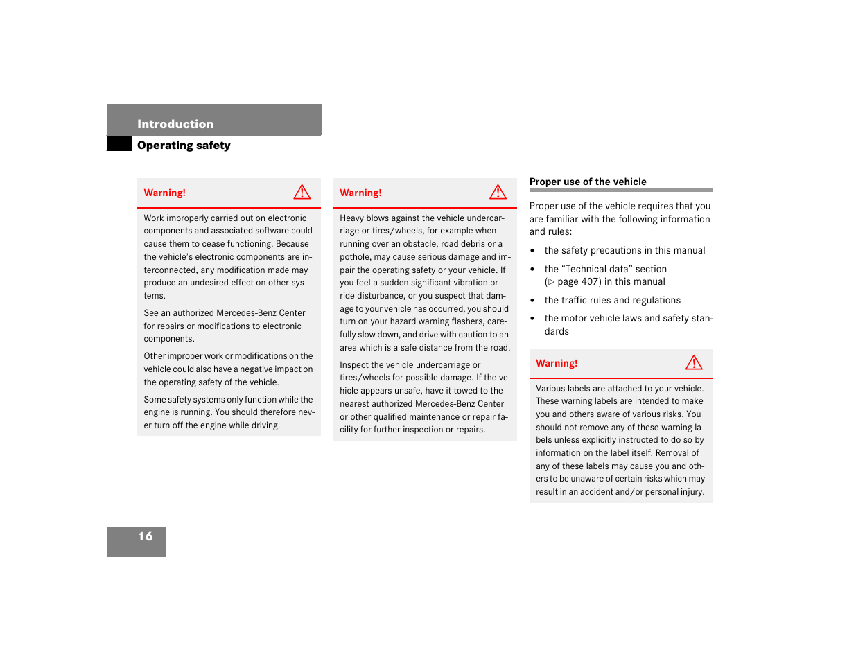 Mercedes-Benz SLK-Class 2005 Owners Manual User Manual | Page 16 / 464