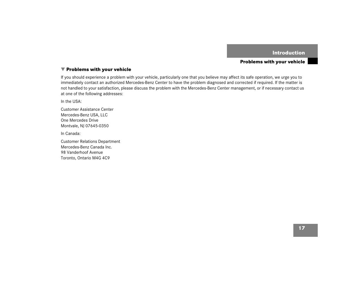 Mercedes-Benz SLK-Class 2005 Owners Manual User Manual | Page 17 / 464