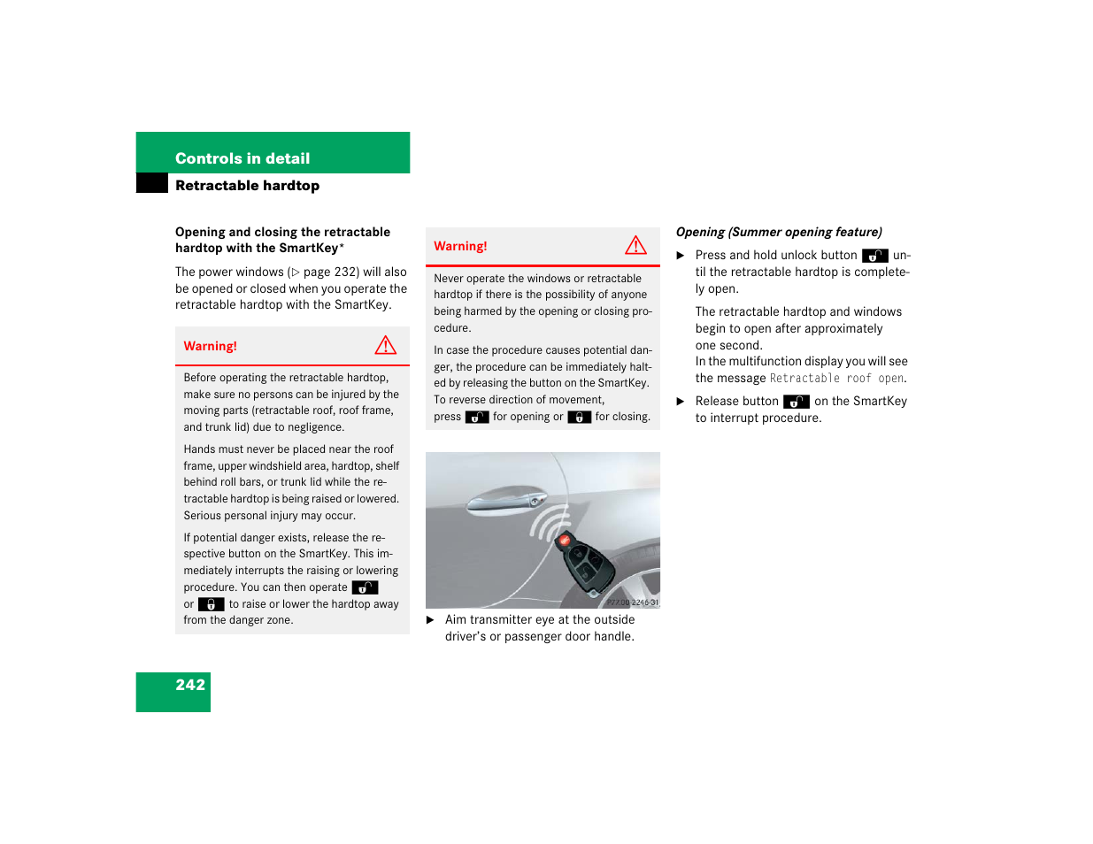 Mercedes-Benz SLK-Class 2005 Owners Manual User Manual | Page 242 / 464