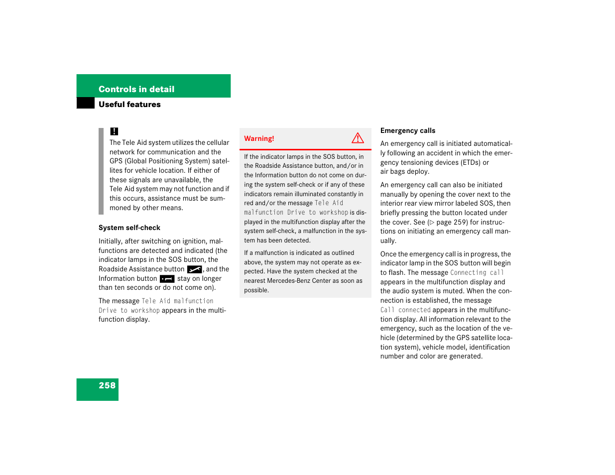 Mercedes-Benz SLK-Class 2005 Owners Manual User Manual | Page 258 / 464