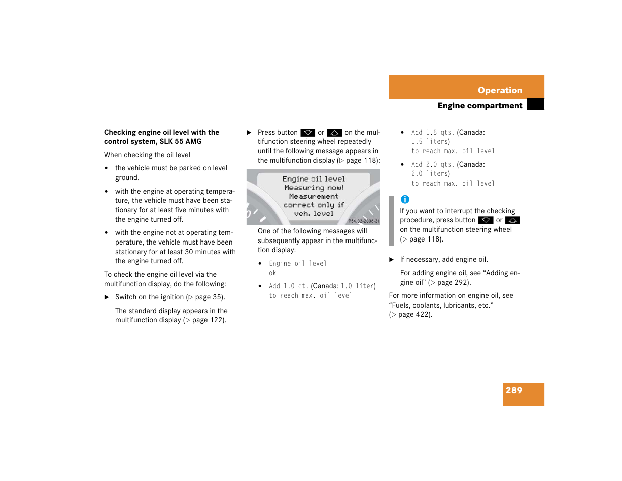 289 operation | Mercedes-Benz SLK-Class 2005 Owners Manual User Manual | Page 289 / 464