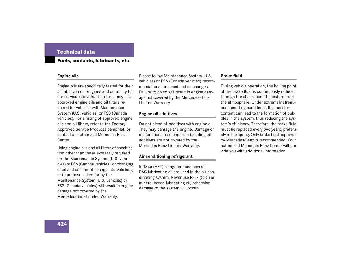 Mercedes-Benz SLK-Class 2005 Owners Manual User Manual | Page 424 / 464