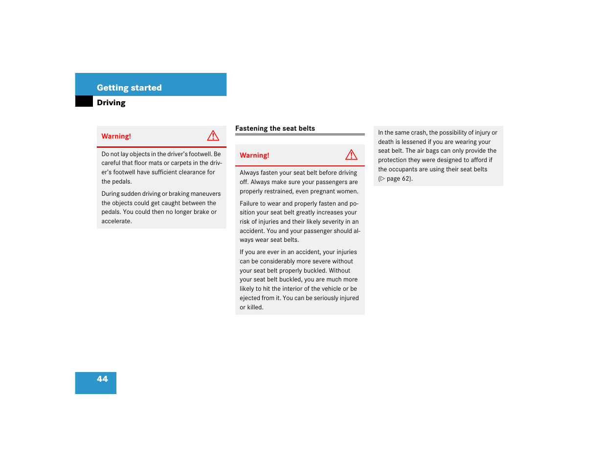 Mercedes-Benz SLK-Class 2005 Owners Manual User Manual | Page 44 / 464