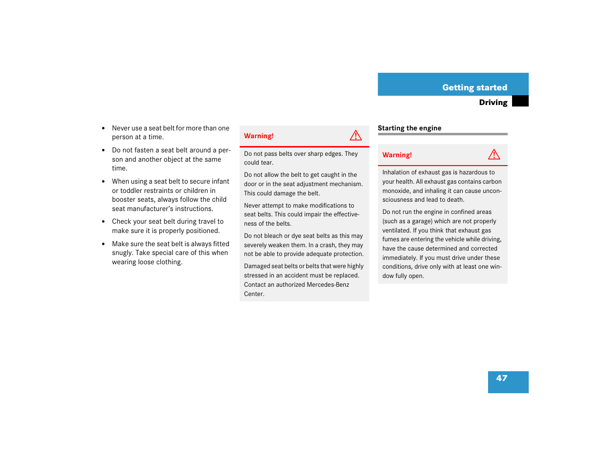 Mercedes-Benz SLK-Class 2005 Owners Manual User Manual | Page 47 / 464