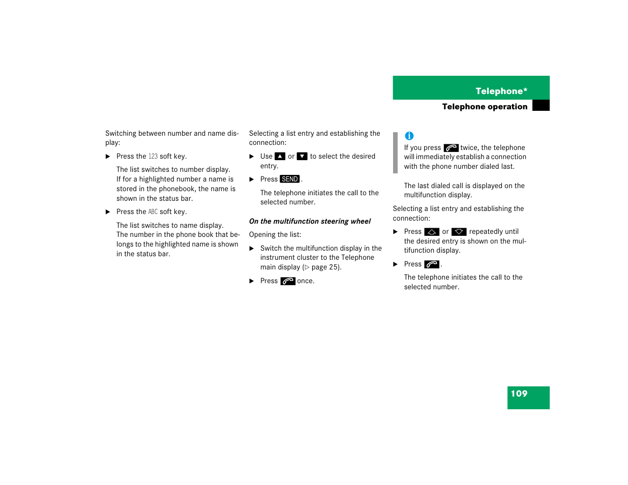 Mercedes-Benz SLK-Class 2005 COMAND Manual User Manual | Page 110 / 215