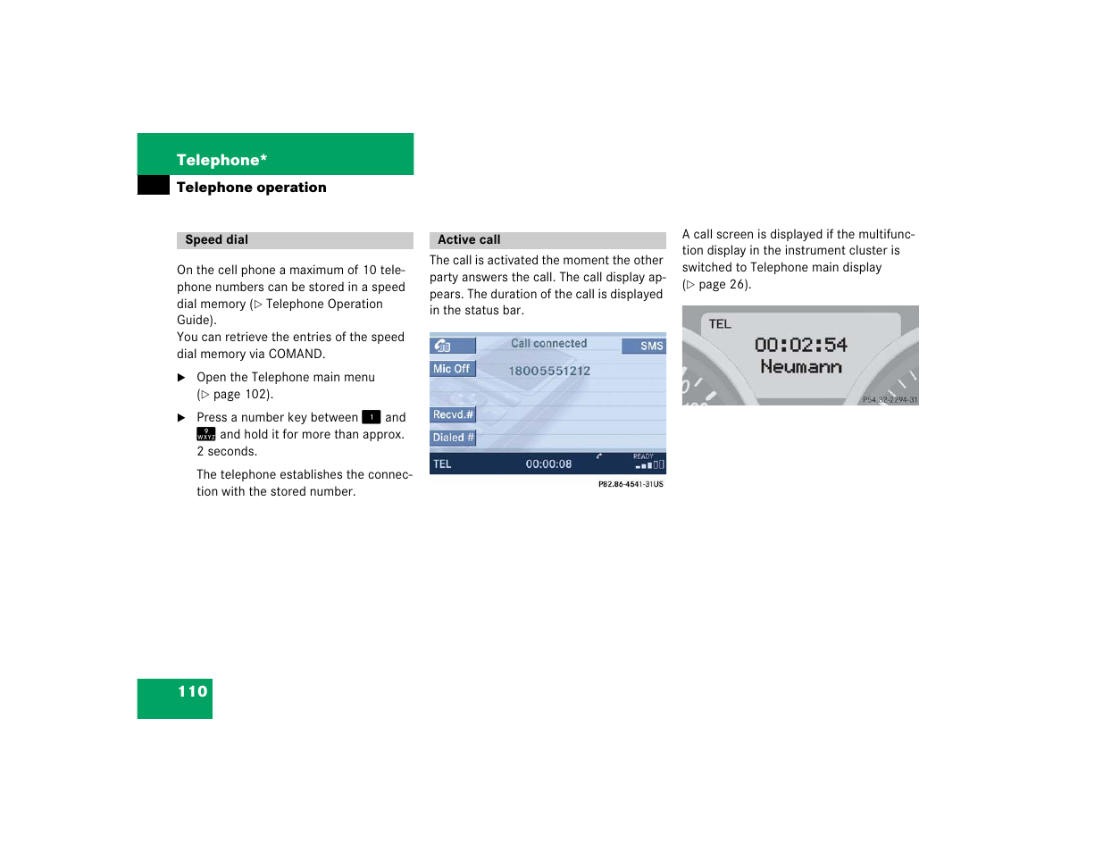 Mercedes-Benz SLK-Class 2005 COMAND Manual User Manual | Page 111 / 215
