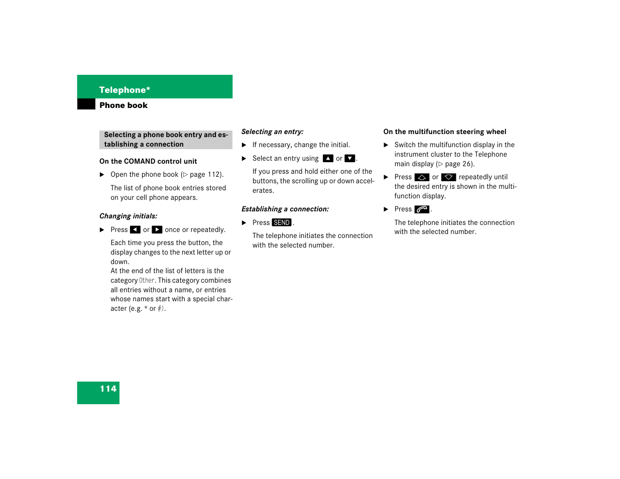 Mercedes-Benz SLK-Class 2005 COMAND Manual User Manual | Page 115 / 215